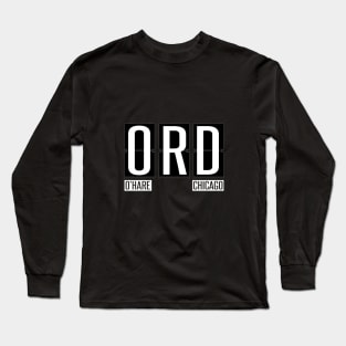 ORD - O'Hare Chicago IL Airport Code Souvenir or Gift Shirt Long Sleeve T-Shirt